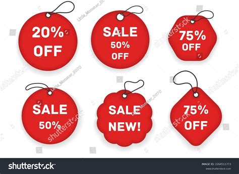 Set Promotion Editable Price Tag Label Stock Vector (Royalty Free) 2264511773 | Shutterstock