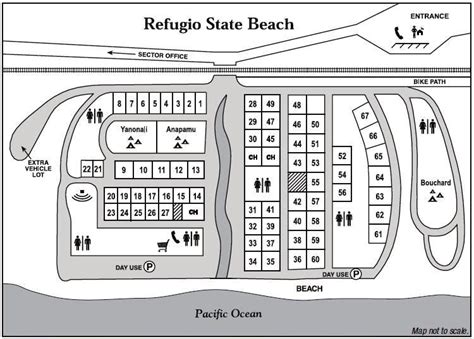 Refugio State Beach Camping Map