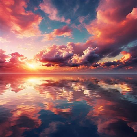 Premium Photo Beautiful Sunset Sky Clouds In Backround