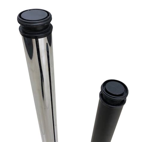 table leg mm black  chrome