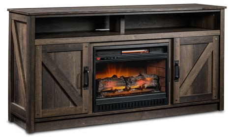 Noah Fireplace TV Stand - Aged Oak | Leon's