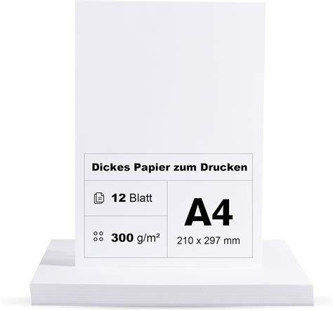 Fotokarton A G M Wei Papier Blatt Premium Papier Dickes Zum