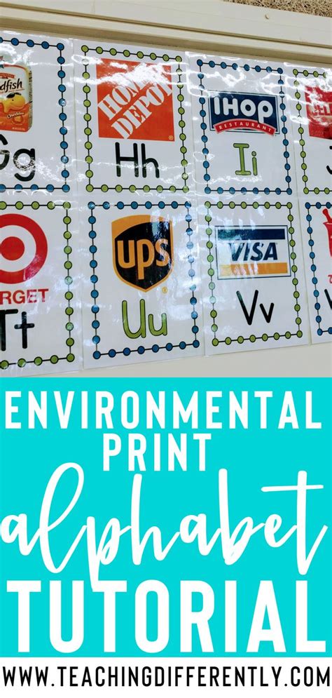 Environmental Print Alphabets Are The Perfect Way To Make Letter Identification Relevant And F