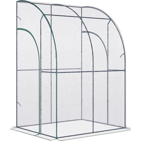 Serre de Jardin adossée Serre adossée dim 1 43L x 1 18l x 2 12H m 2