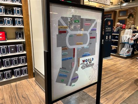 Store Locator Maps Pop Up at the World of Disney Store in Disney