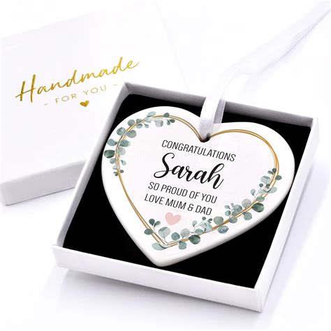 Beecreative Personalised Congratulations Gift For Her Daughter Friend