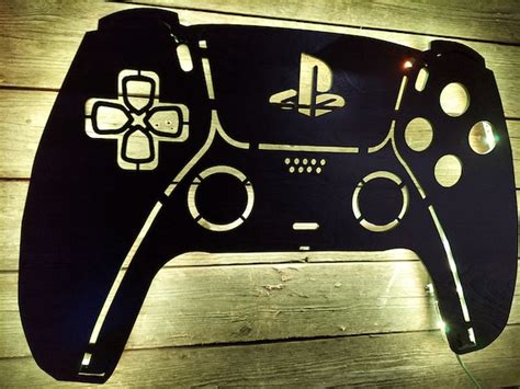 Playstation 5 Game Controller Backlit Sign Wall Art Video | Etsy