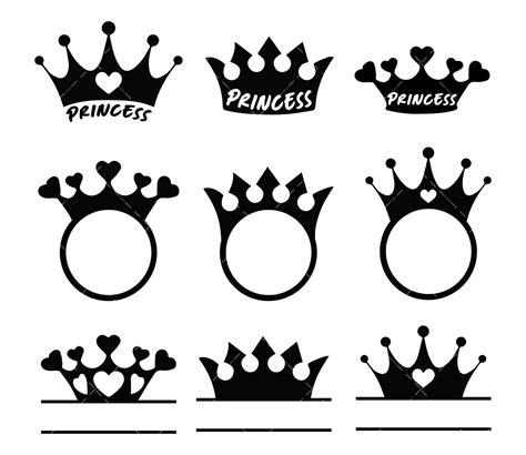 Princess Crown Svg Png Pdf Crown Svg Crown Clipart