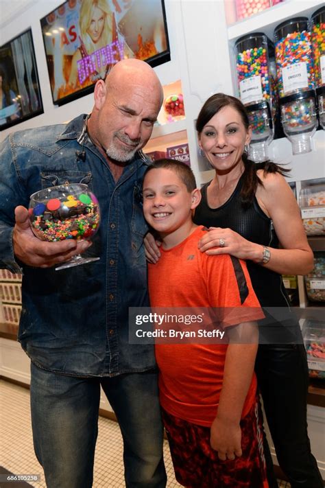 Actor and professional wrestler Bill Goldberg, his son Gage Goldberg ...