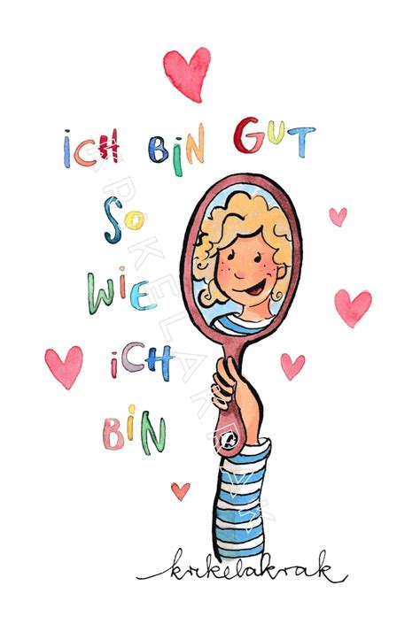 Affirmation Ich Bin Gut So Wie Ich Bin Krikelakrak