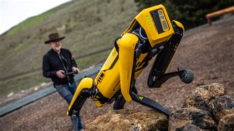 Adam Savage Tests Boston Dynamics Spot Robot Youtube