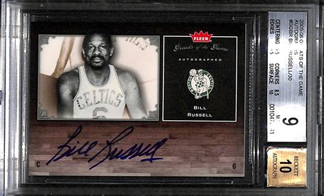 Lot Detail Fleer Greats Of The Game Bill Russell Sp Autograph