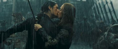 Will Turner Elizabeth Swann Willabeth Kiss Wedding In Pirates Of The