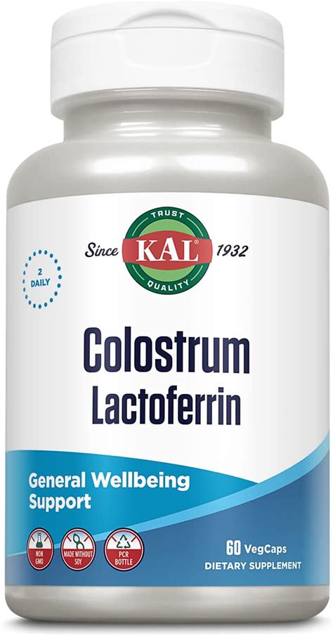 Buy Kal Colostrum Lactoferrin 20 Immunoglobulins Lactoferrin And Beta Glucan Healthy Immune