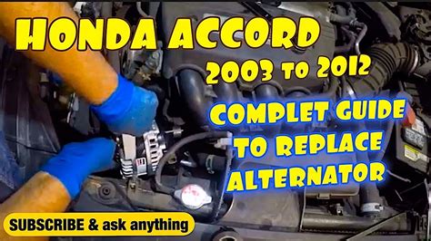 Replacing Alternator Honda Accord