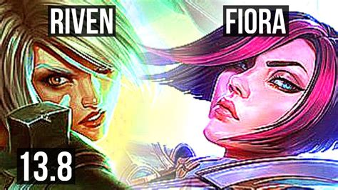 Riven Vs Fiora Top 2 5m Mastery 8 Solo Kills 300 Games Kr