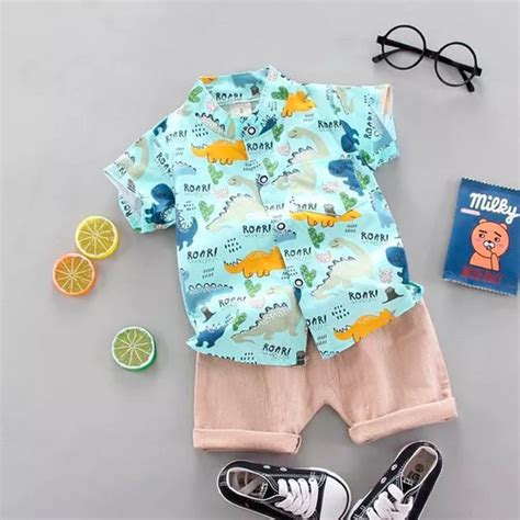 Roupa Mauricinho Conjunto Infantil Tem Tic Menino Dinossauro