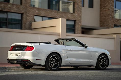 Rent Ford Mustang White Convertible in Dubai - Convertible - Octane ...