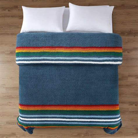 Pendleton Serape Stripe Blue Blanket