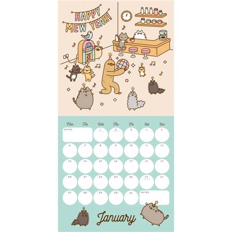 Buy Pusheen 2020 Square Wall Calendar At Mighty Ape Nz