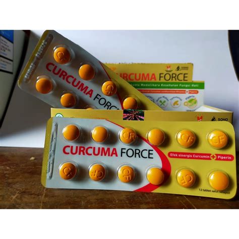 Jual Curcuma Force Tablet 12 Tablet Strip Vitamin Covid Vitamin