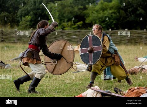 Viking Warriors In Battle