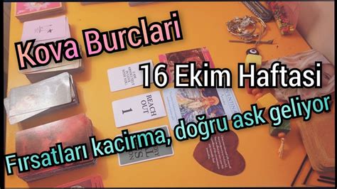 KOVA BURCLARI 16 Ekim Ask Hayatında Ne Olacak kovaburcu YouTube