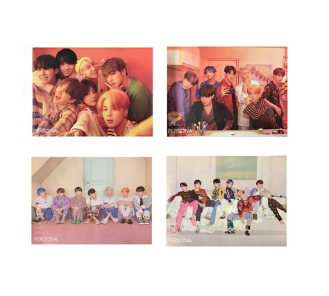 Bts Map Of The Soul Persona Official Posters 4 Posters Set Kpop Usa