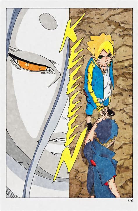 Coloured One Of My Favourite Boruto Panels I Used The Color Schemes From The Covers Of Chapter