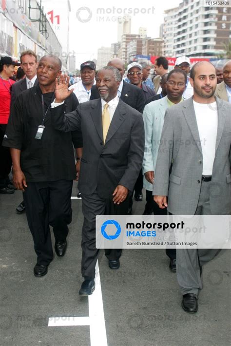 Mr Thabo Mbeki Rsa South African President And Sheikh Maktoum Hasher