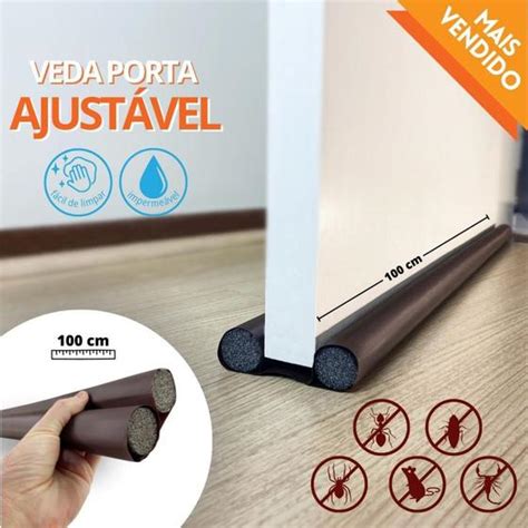 Veda Porta Rolinho Protetor Impermeável 80 cm Ajustável Contra Bichos