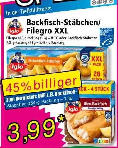 Backfisch St Bchen Filegro Xxl Angebot Bei Norma