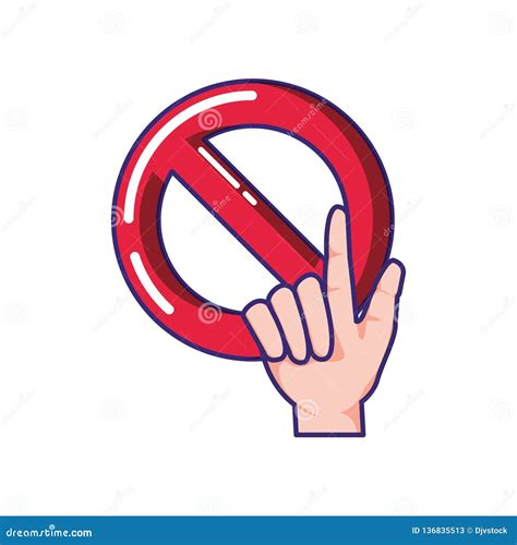 Prohibited Symbol Isolated Icon Stock Vector - Illustration of restriction, caution: 136835513