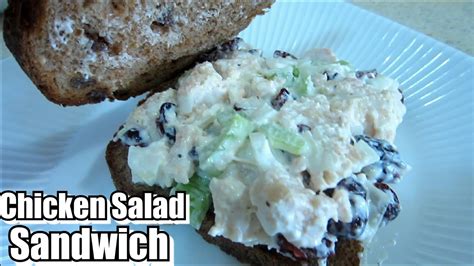 Easy Chicken Salad Sandwich Youtube