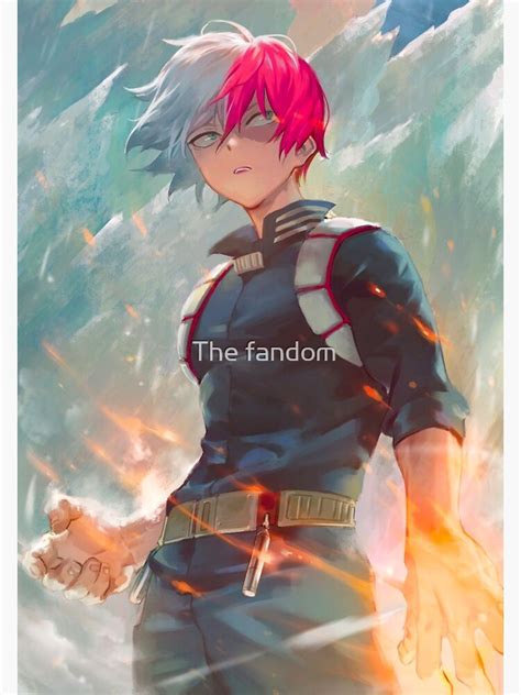 Anime My Hero Academia Shoto Todoroki Poster By 33panda33 Redbubble