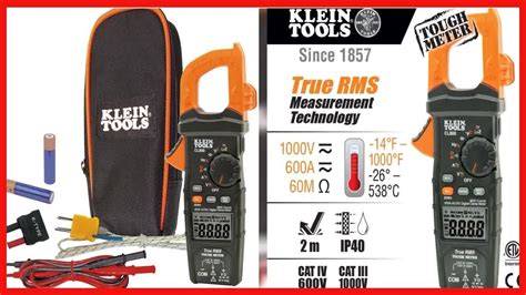 Klein Tools Cl Digital Clamp Meter Autoranging Trms Ac Dc Volt