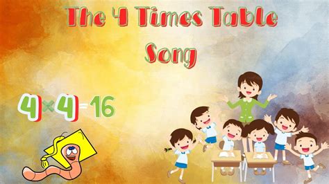 The 4 Times Table Song (Multiplying by 4) | Silly School Songs - Blog ...