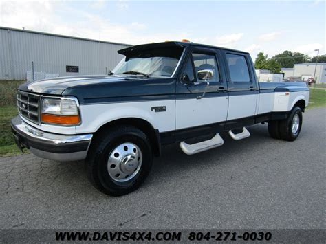 1996 Ford F 350 Xlt Obs Classic Superduty Crew Cab Long Bed Dually Pick Up