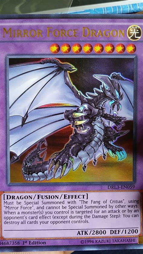 Yugioh Mirror Force Dragon Ultra Rare Mixed Sets Lckc En062drl3 En059 1st Ed Fashion Shopping