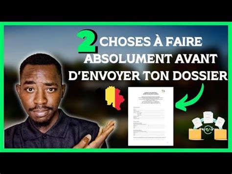 02 CHOSES A FAIRE ABSOLUMENT AVANT D ENVOYER TON DOSSIER AUX SERVICES