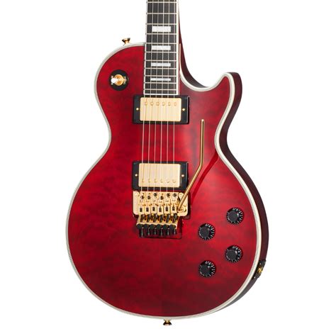 Buy Epiphone Alex Lifeson Les Paul Custom Axcess Electric Guitar Ruby ...