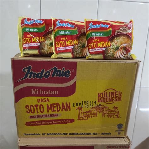 Jual Indomie Kuah Soto Medan 70 Gr Isi 1 Dus Shopee Indonesia