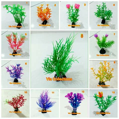 Jual Tanaman Plastik Hiasan Aquarium 10 Cm Shopee Indonesia