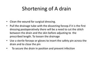 Shortening And Removal Of Drains Pptx