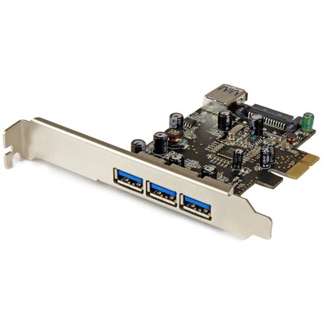 4 Port Pci Express Usb 30 Card 3 External And 1 Internal