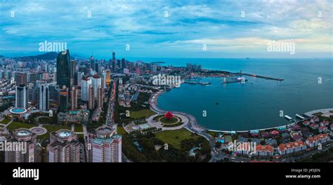 City Building Of Qingdao Cityshandong Provincechina Stock Photo Alamy