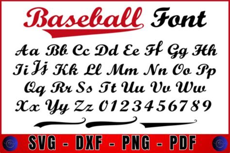 Baseball Font With Tail Baseball Font Ttf Svg Png And Text Tails