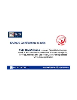 Sa8000 certification in_india | PDF