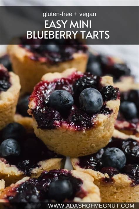 Easy Mini Blueberry Tarts Gluten Free Dairy Free And Vegan