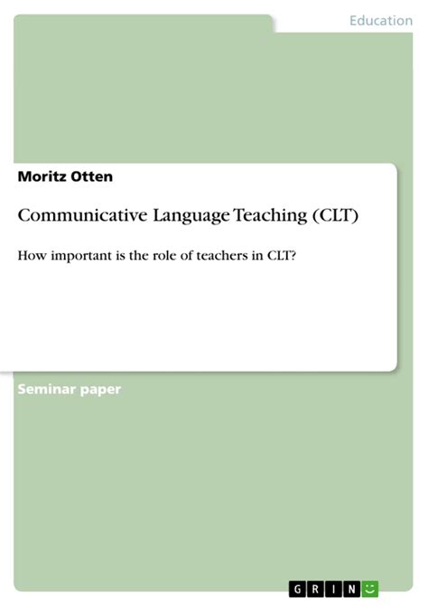 Communicative Language Teaching Clt Grin Grin